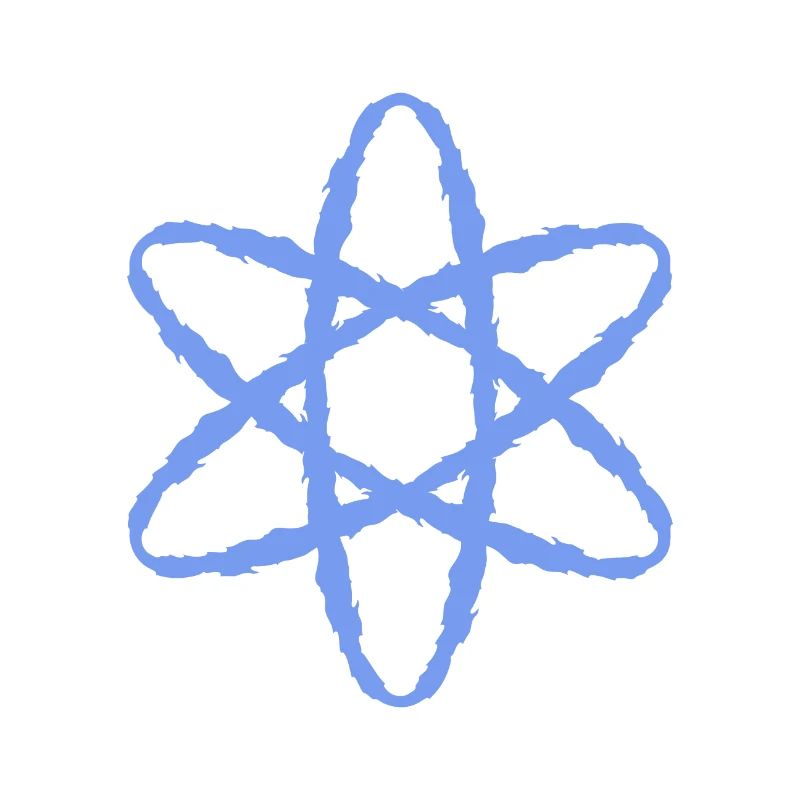 Atom symbol nuclear power