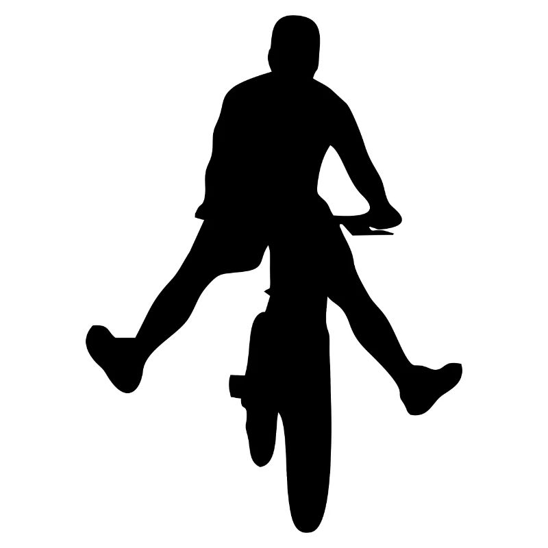 Abstract retro pattern on bicycle t-shirt