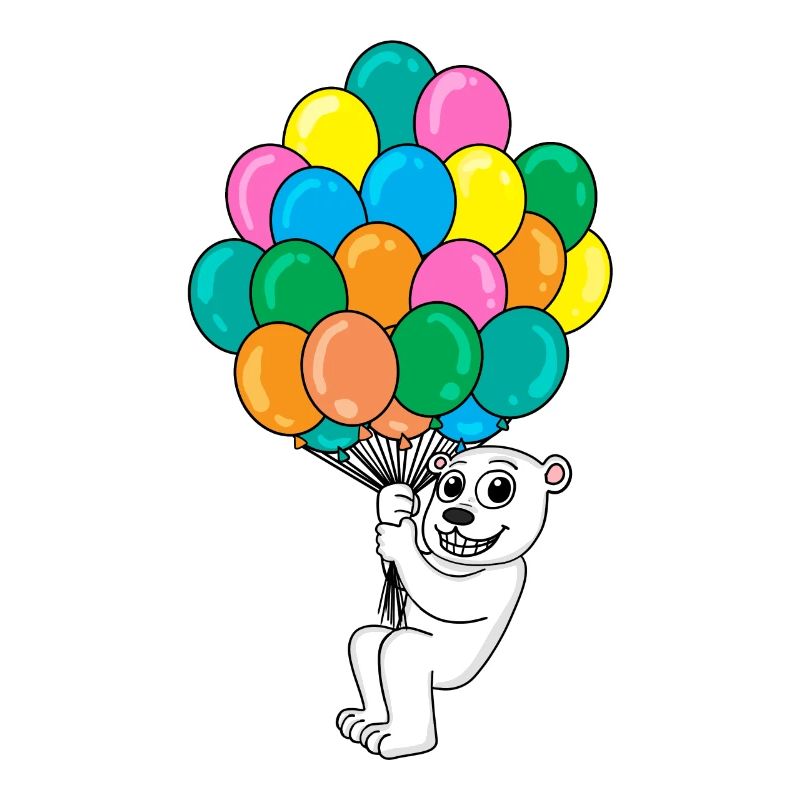Eisbär Luftballon