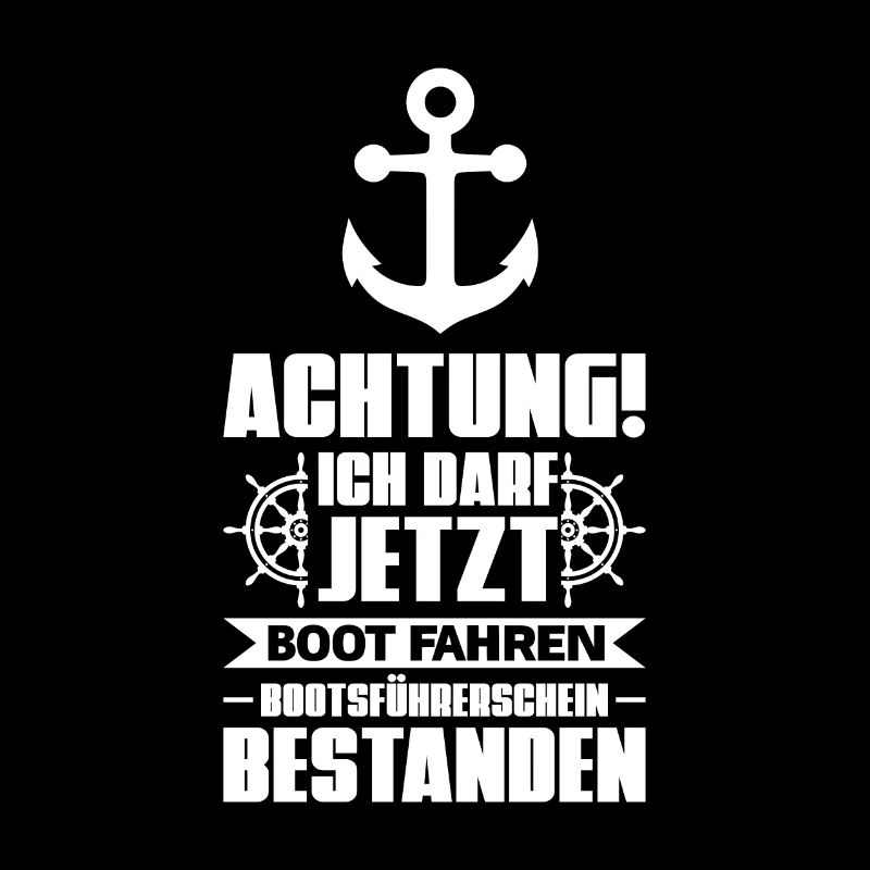 Boot Bootsführerschein Bootsfahrer Geschenk