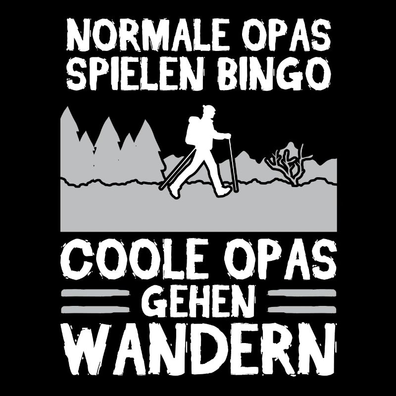 Wanderer Opa Bergsteiger Geschenk