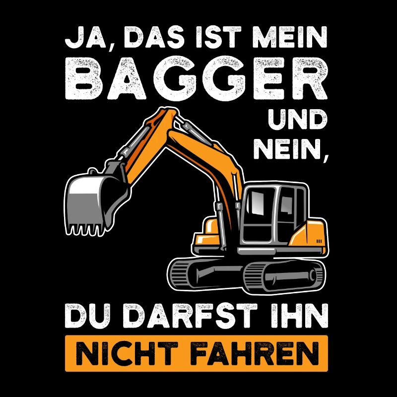 Bagger Baustelle Baggerfahrer Geschenk
