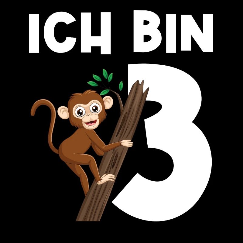 3.Geburtstag Affe Geburtstagsparty Geschenk