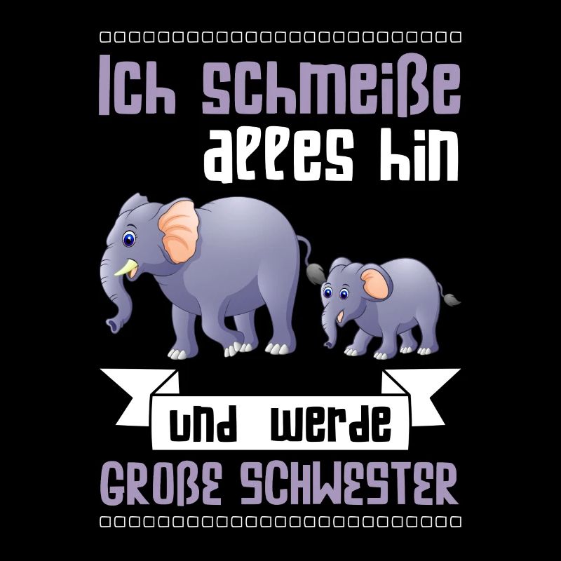 Große Schwester Elefant Geschwister Geschenk
