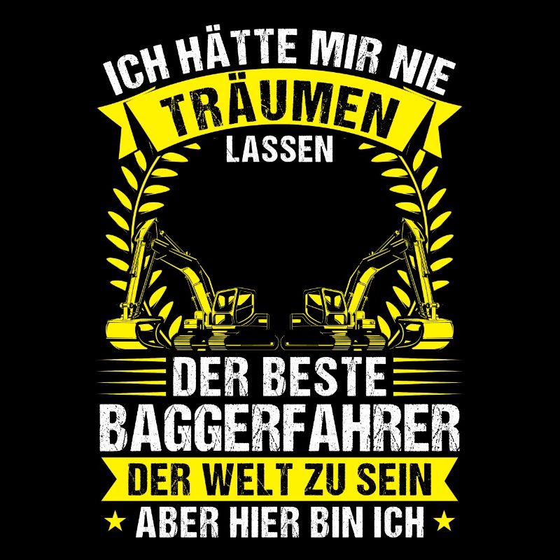 Baggerfahrer Beruf Lader Geschenk