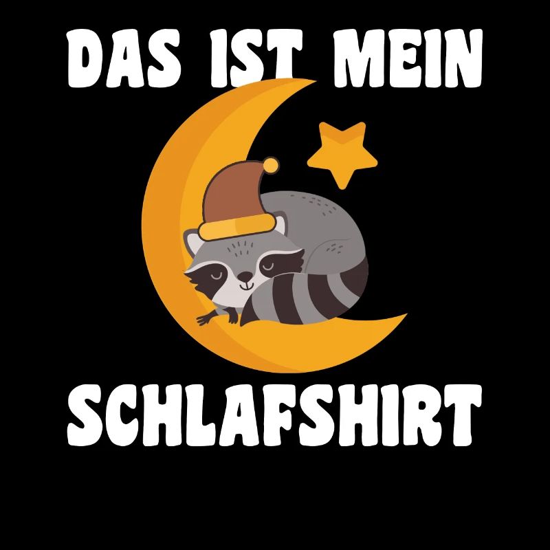 Schlafanzug Waschbär Schlafen Geschenk