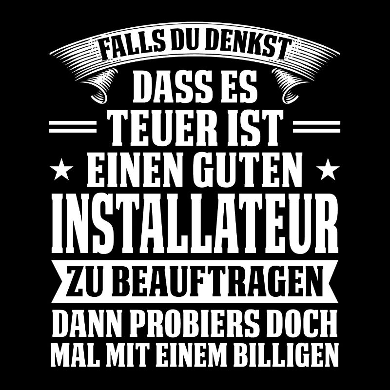 Installateur Beruf Klempner Geschenk