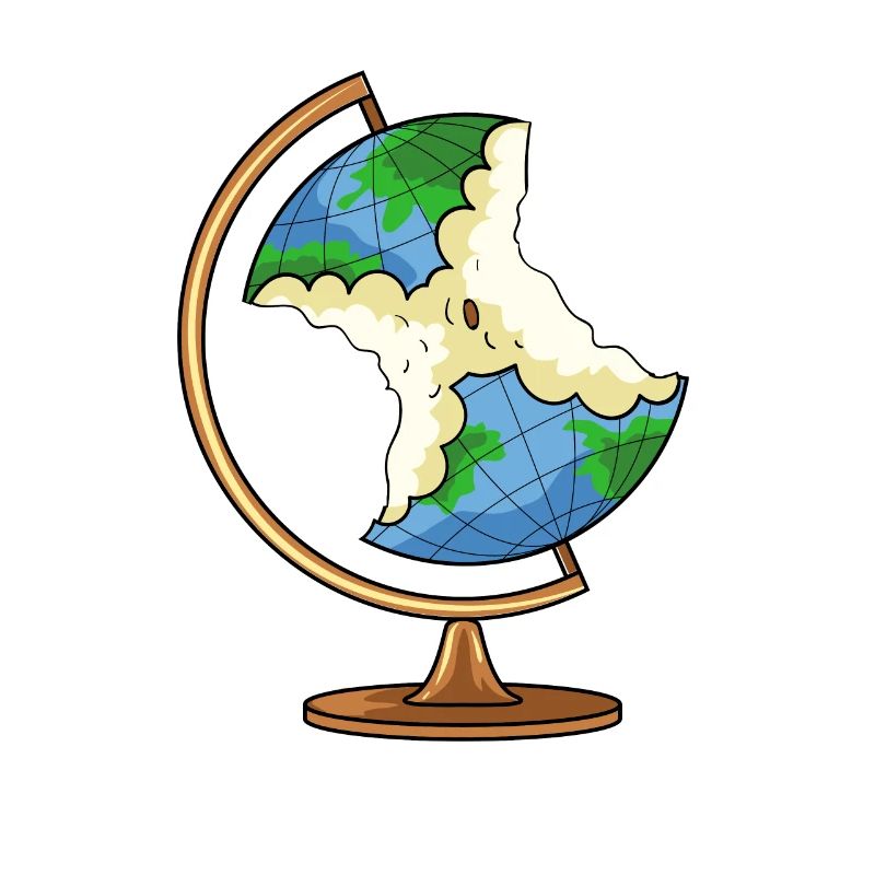 Globus Earth Apple Climate Protection Climate Change