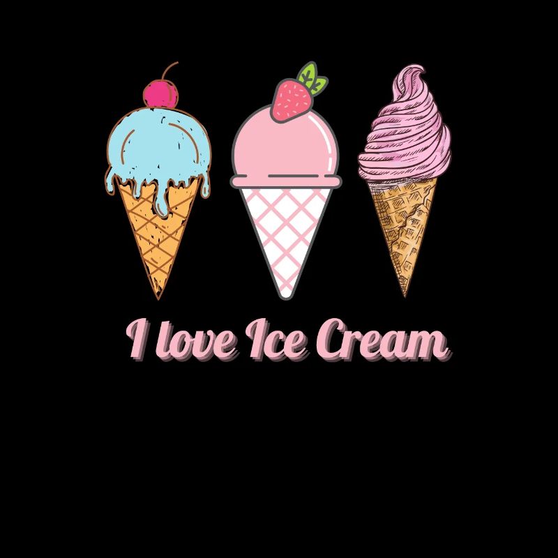 Ich liebe Eiscreme - I love Ice Cream. Geschenk