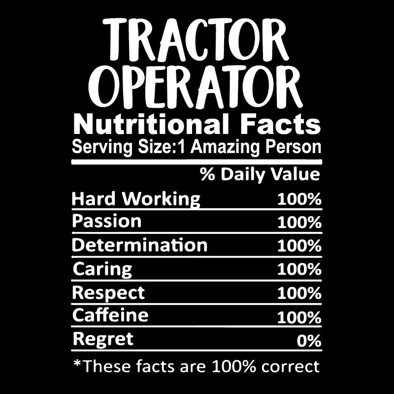 Tractor Operator Farmer Driver Appreciation