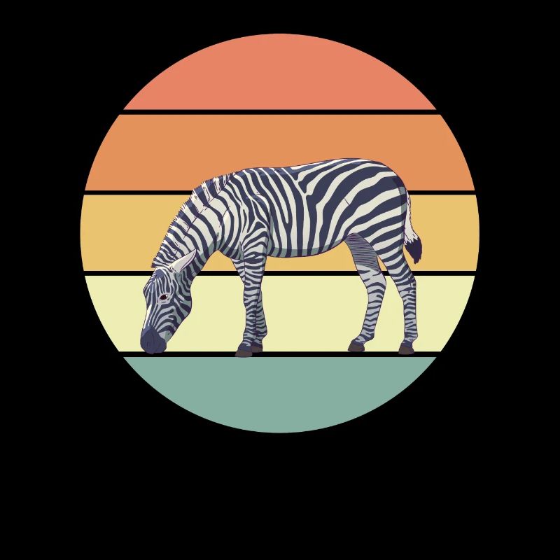 Retro Zebra Geschenk