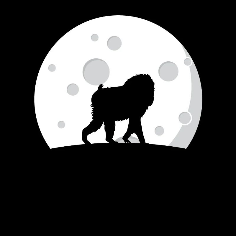 Baboon At Night