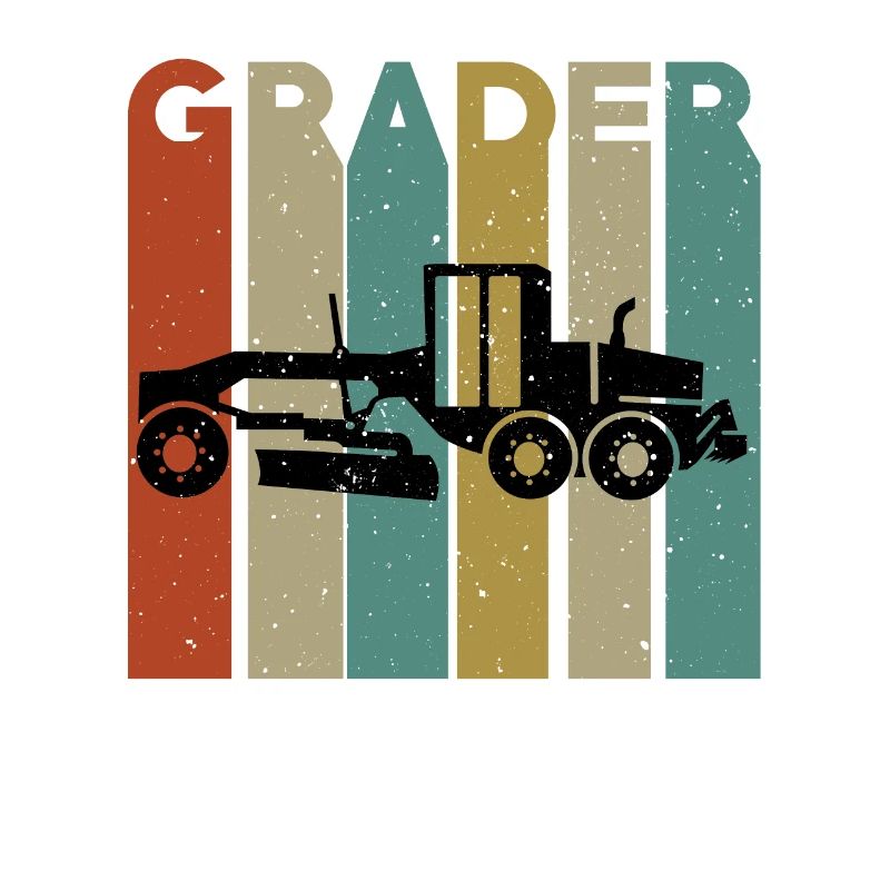 Conception rétro de niveleuse