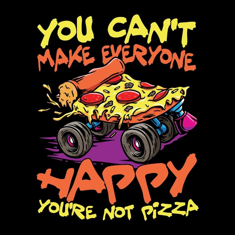 Pizza Glücklich Rollschuhe Skate Roller Geschenk