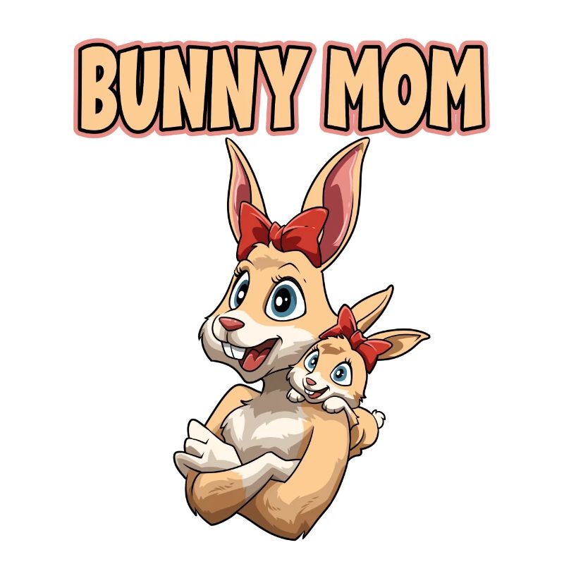 Beste Mama der Welt Muttertag Mutter Hase für