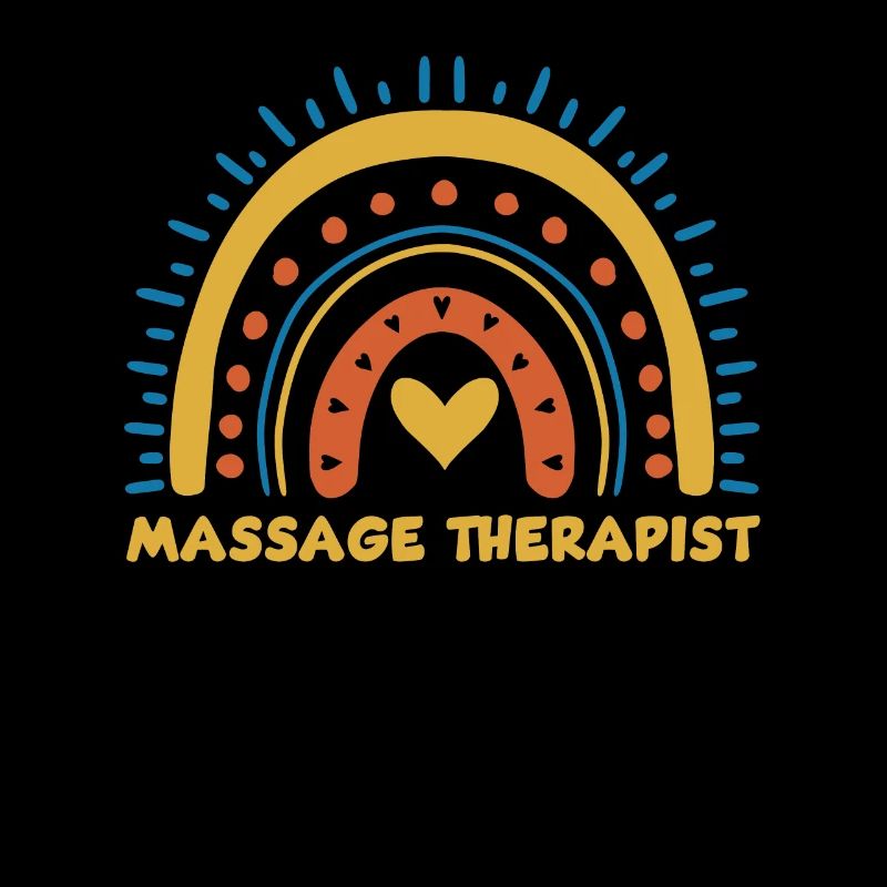 Niedliches Massagetherapeut Regenbogen Design