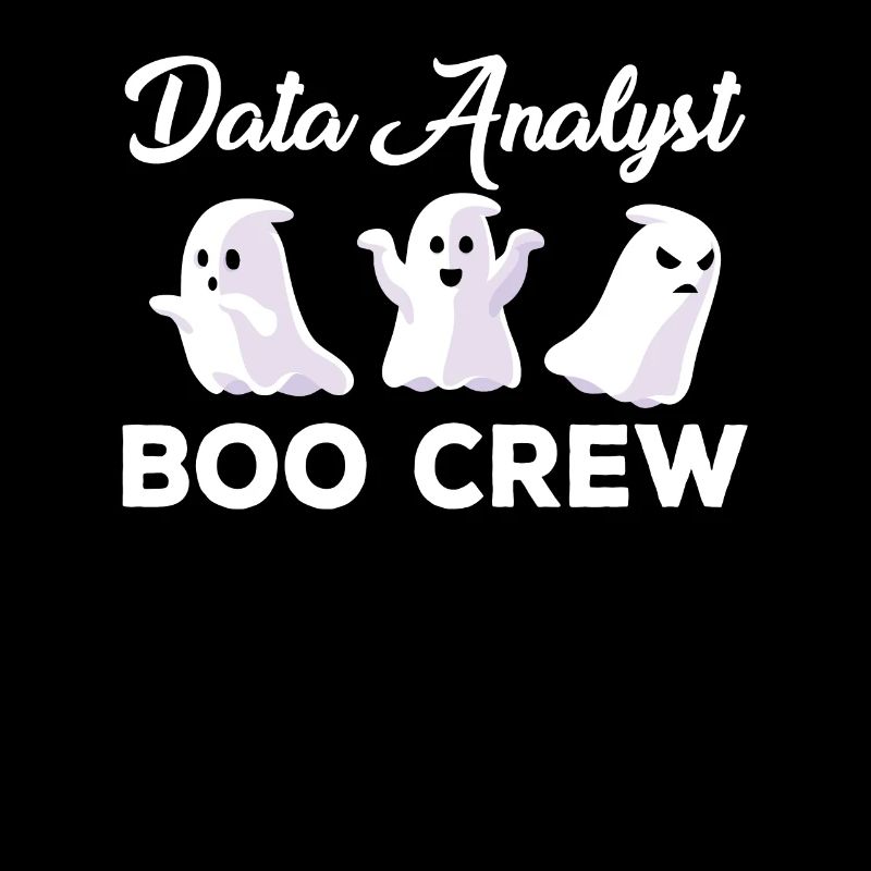 Data Analyst Boo Crew Halloween Ghosts