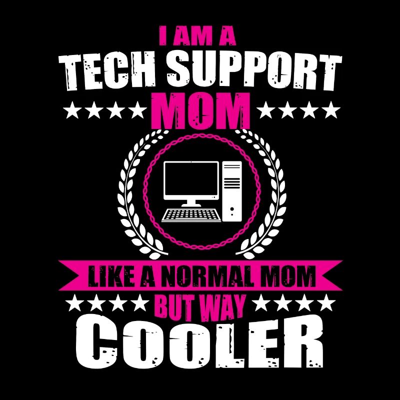 Drôle de support technique Tenue de maman