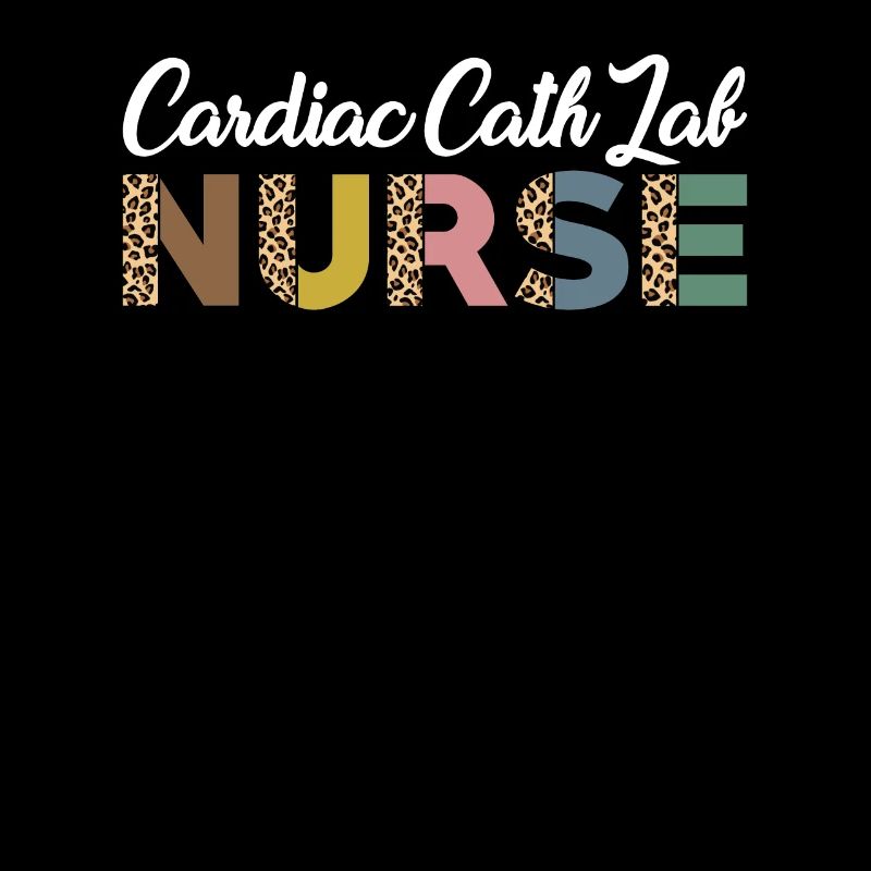 Cardiac catheterization lab nurse leopard print
