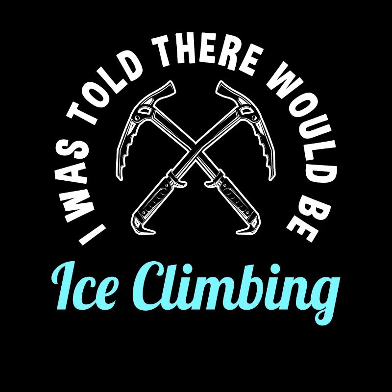Lustiger Eisklettern Spruch