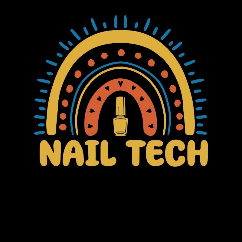 Nail Technician Boho Rainbow