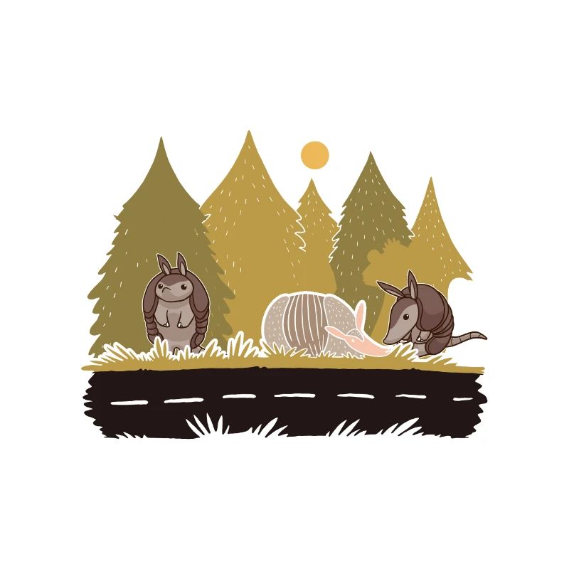Armadillo, Armadillo, Landscape, Forest, Trees