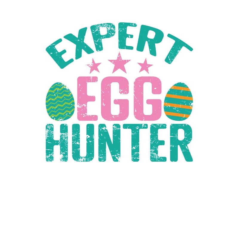 Expert Egg Hunter Easter Colorful Easter Eggs