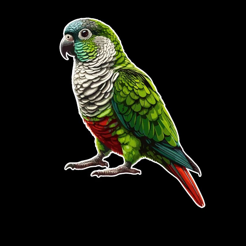 Green Cheeked Conure Drawing Conure Parrot