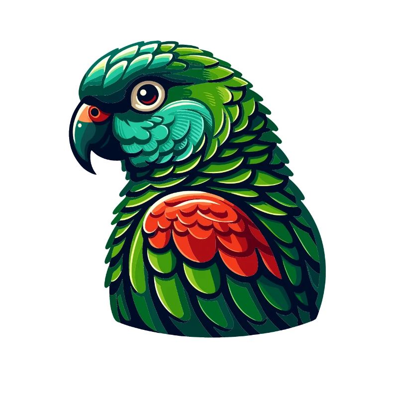 Conure à joues vertes Conure mignon Perroquet