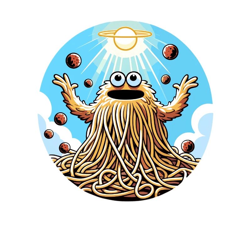 Drôle d’athée volant Spaghetti Monster