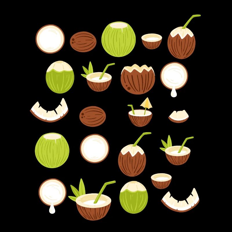 Design rétro de noix de