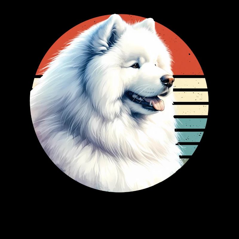 Chien Samoyède Cadeaux Mignon Samoyède Chien Graphique