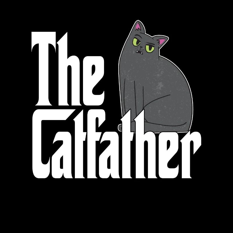 Chat Papa Le Catfather Crazy Cat Père Kitty Daddy