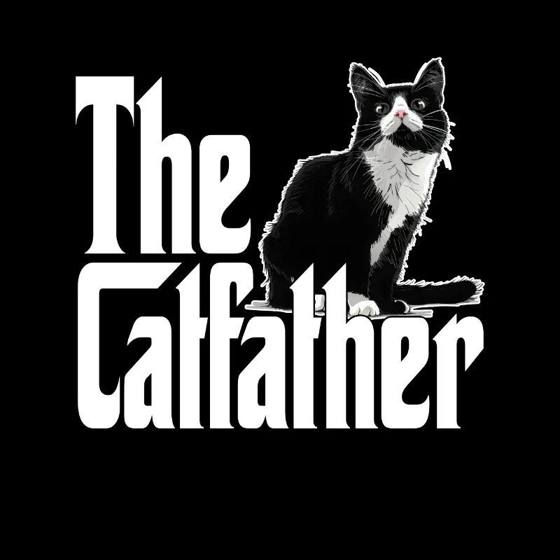 Chat Papa Le Catfather Crazy Cat Père Kitty Daddy