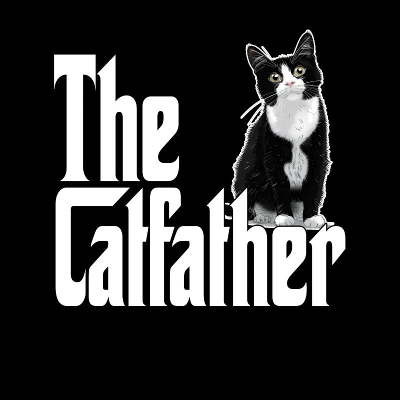 Chat Papa Le Catfather Crazy Cat Père Kitty Daddy