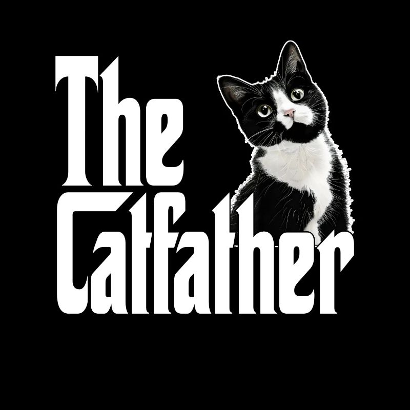 Chat Papa Le Catfather Crazy Cat Père Kitty Daddy