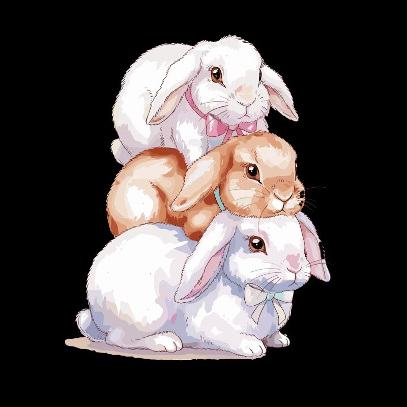 Cute Rabbit Stack for Rabbit Lovers