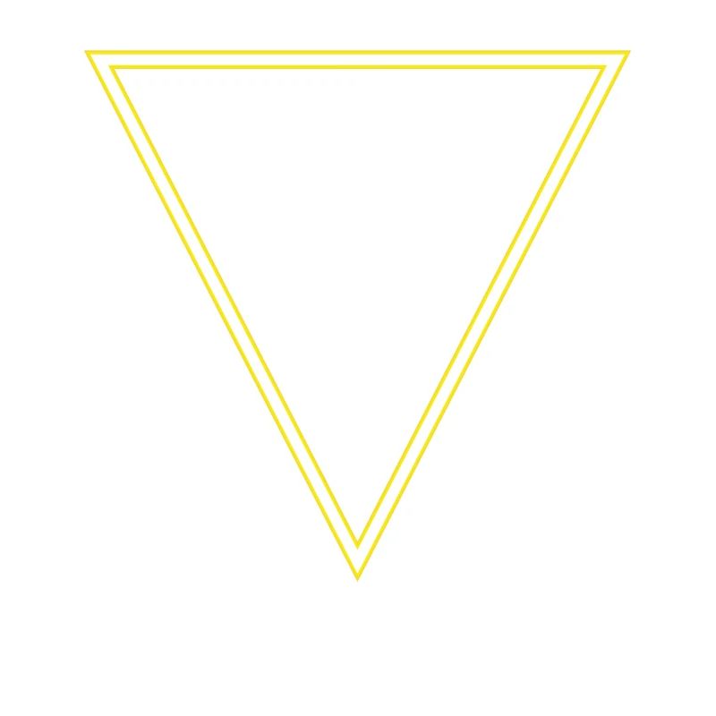 Triangle Jaune néon