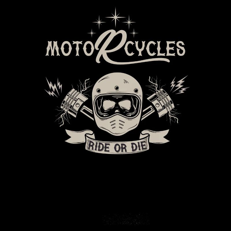 Motorcycles Ride Gold Die Biker Reiten oder Sterben