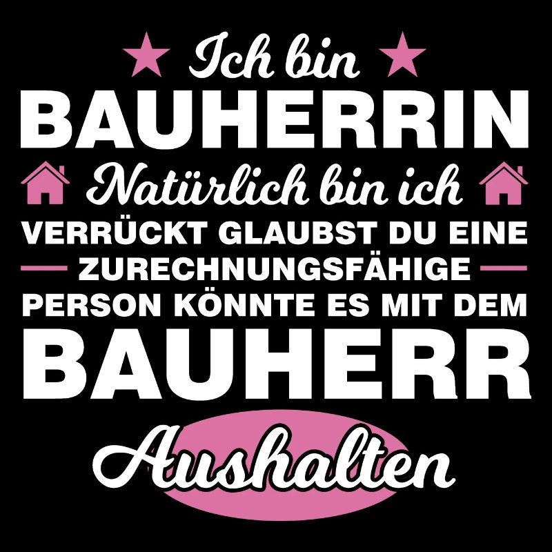 Bauherrin Bauherr Häuslebauer Geschenk