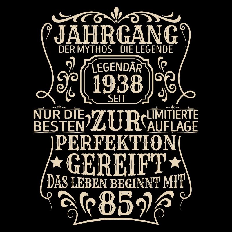 Geburtstagsgeschenk Geboren 1938 85 Jahre
