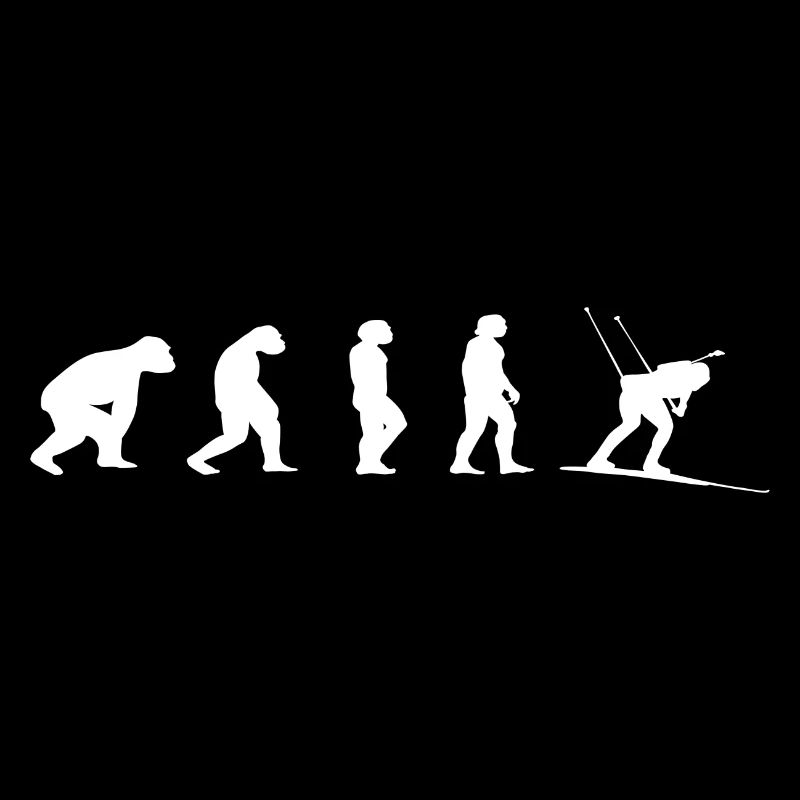 Biathlon Evolution Geschenk Biathlet Wintersport