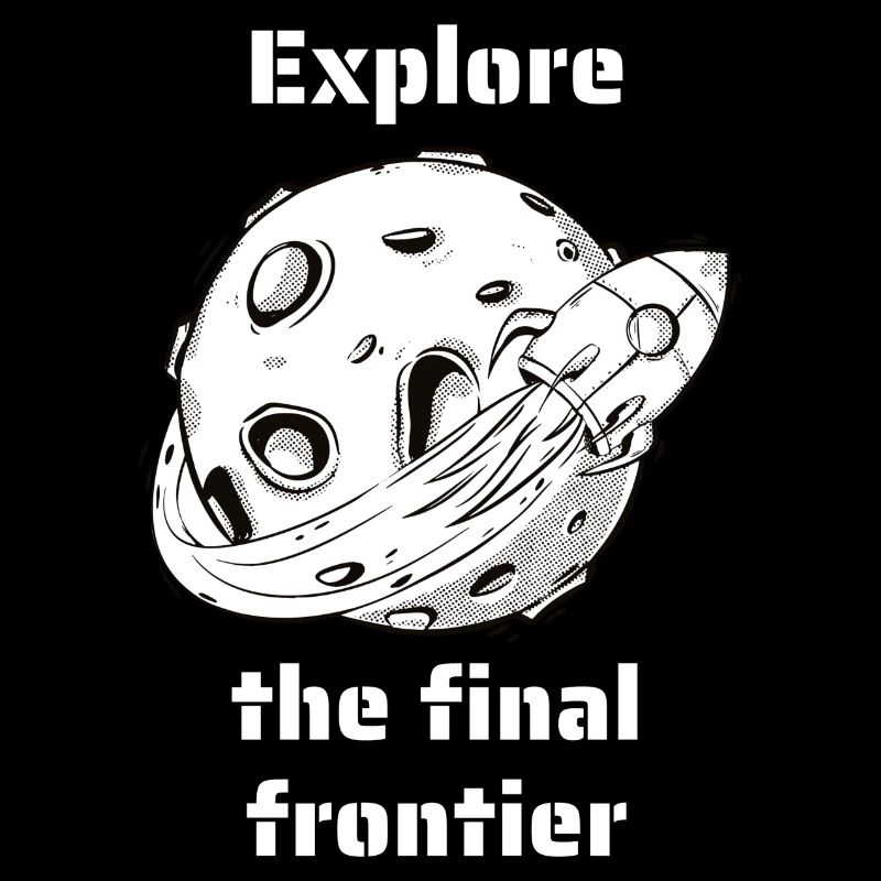 Explore The Final Frontier Retro Outer Space