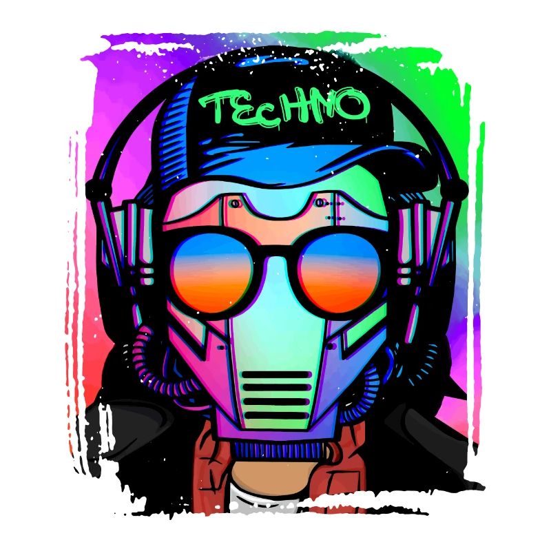 Psychedelic / Techno / Minimal Head Design