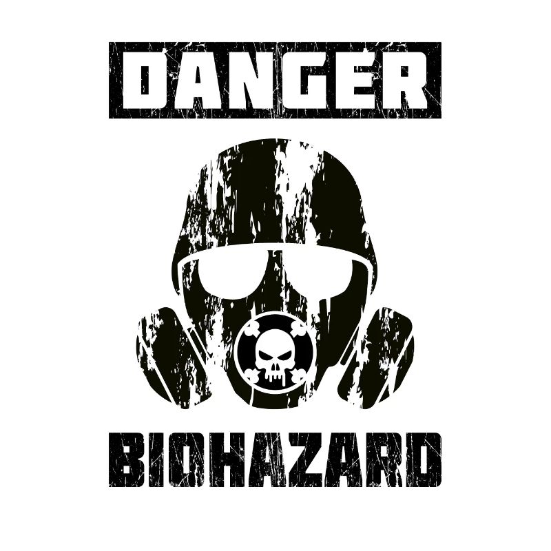 Symbole de risque biologique Corona Virus Gift Idea Warning