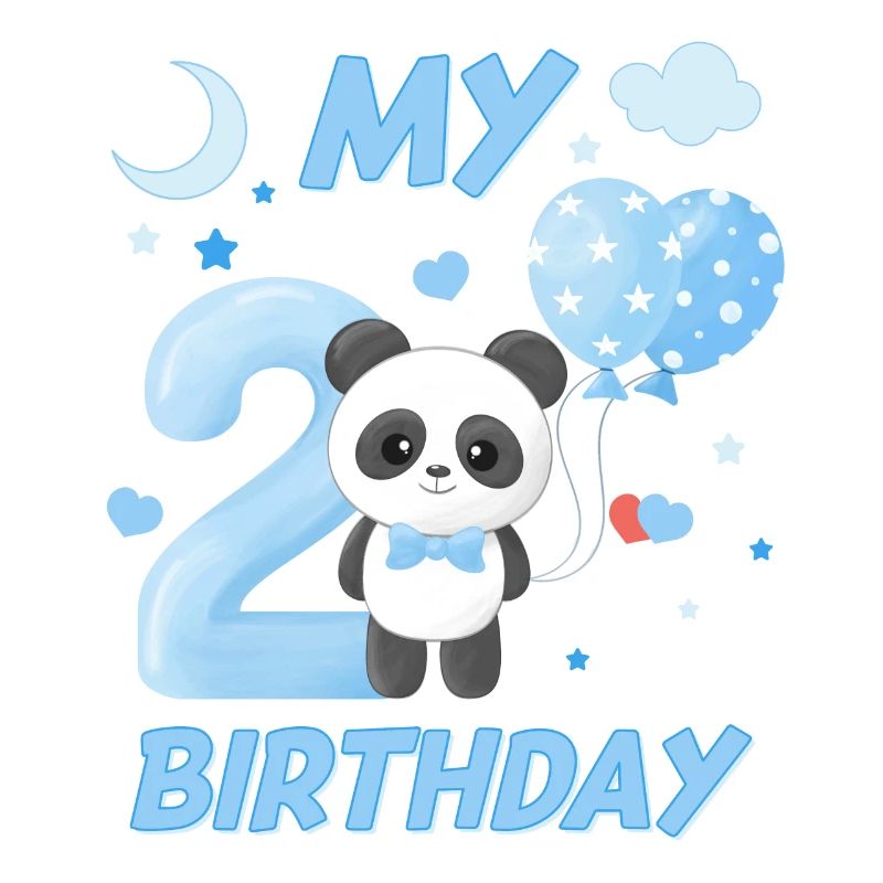 Second Children's Birthday Boys Panda Gift