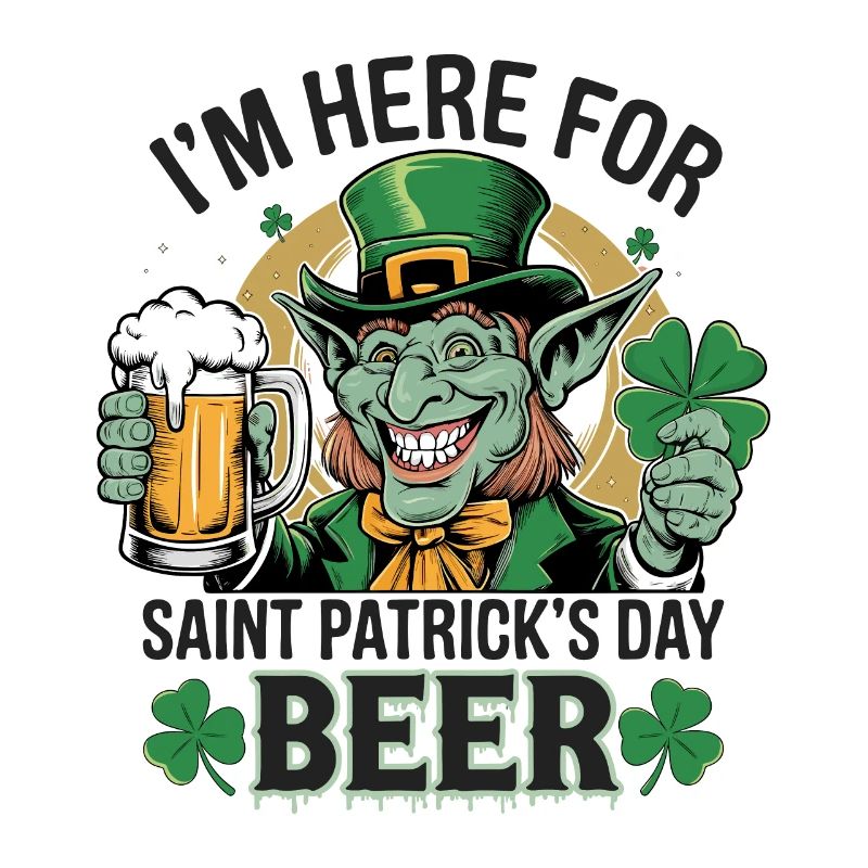 Saint-Patrick Bière Leprechaun Kobold Bier