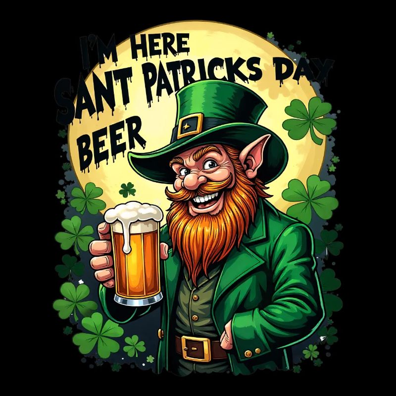 Saint-Patrick Bière Leprechaun Kobold Bier