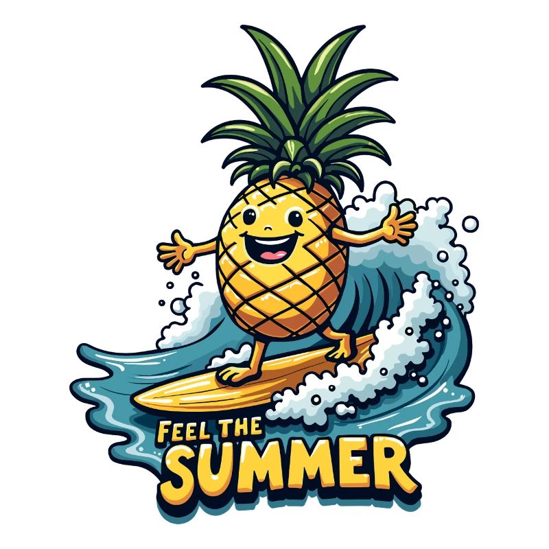 Ananas Surfer Surf Feel L’été