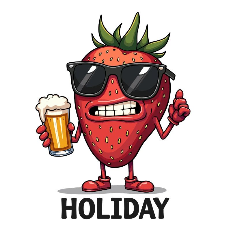 Cool strawberry with beer – for holidays & festivals